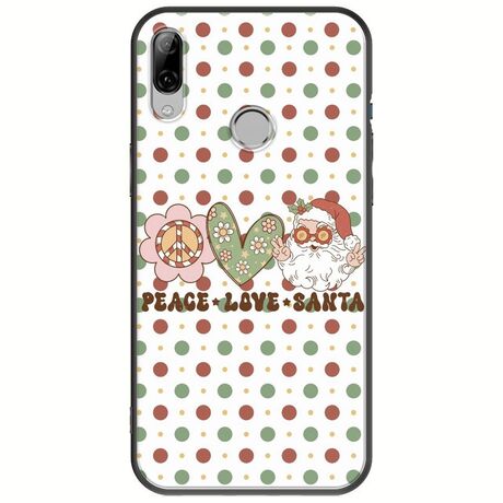 Peace Love Santa Huawei P20 Lite Black TPU (Μαύρη Σιλικόνη)