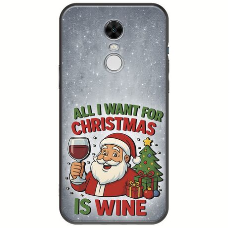 All I Want For Christmas Is - Wine Xiaomi Redmi Note 4 / Note 4X Black TPU (Μαύρη Σιλικόνη)