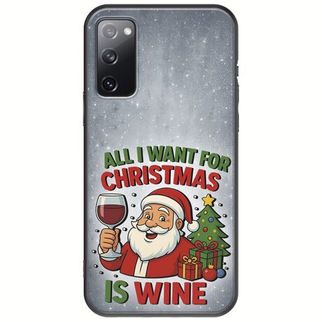 All I Want For Christmas Is - Wine Samsung Galaxy S20 Black TPU (Μαύρη Σιλικόνη)