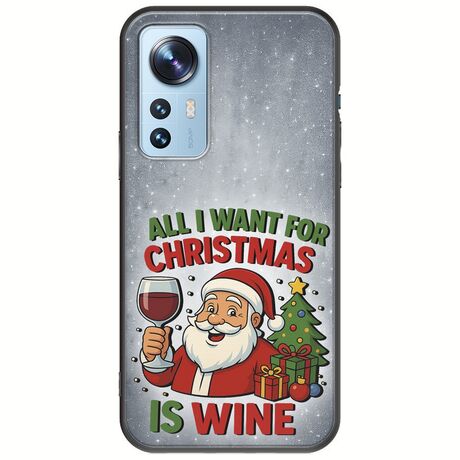 All I Want For Christmas Is - Wine Xiaomi 12 / 12X Black TPU (Μαύρη Σιλικόνη)