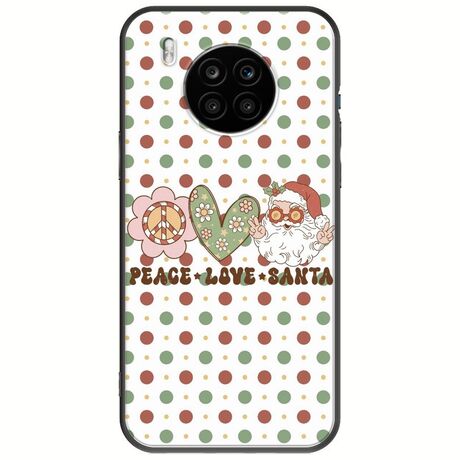 Peace Love Santa Huawei Nova 8i Black TPU (Μαύρη Σιλικόνη)