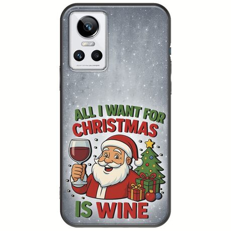 All I Want For Christmas Is - Wine Realme GT Neo 3 Black TPU (Μαύρη Σιλικόνη)
