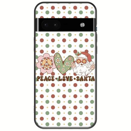 Peace Love Santa Google Pixel 6a 5G Black TPU (Μαύρη Σιλικόνη)