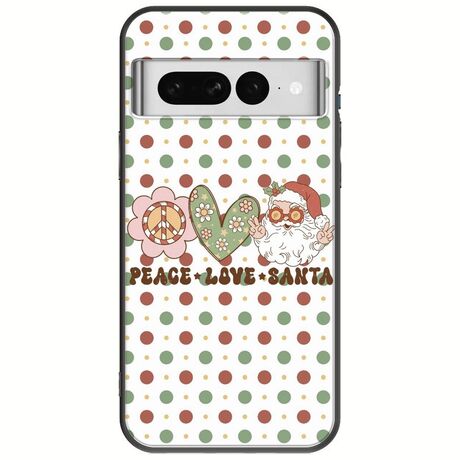 Peace Love Santa Google Pixel 7 5G Black TPU (Μαύρη Σιλικόνη)