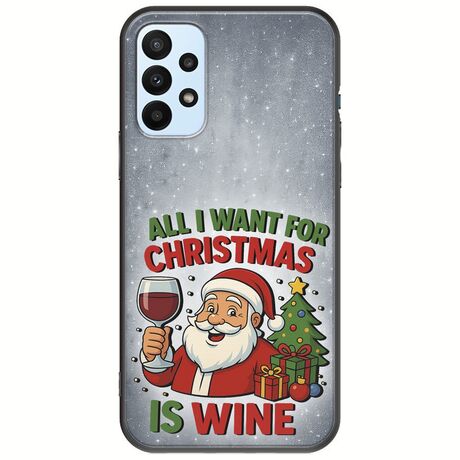 All I Want For Christmas Is - Wine Samsung Galaxy A23 5G Black TPU (Μαύρη Σιλικόνη)