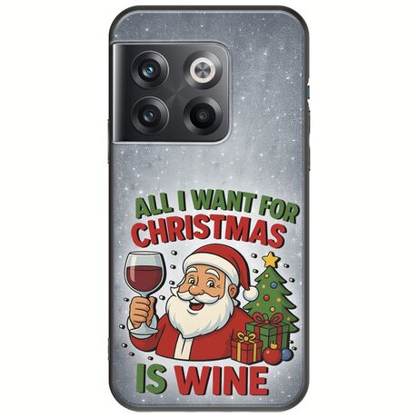 All I Want For Christmas Is - Wine OnePlus 10T 5G Black TPU (Μαύρη Σιλικόνη)