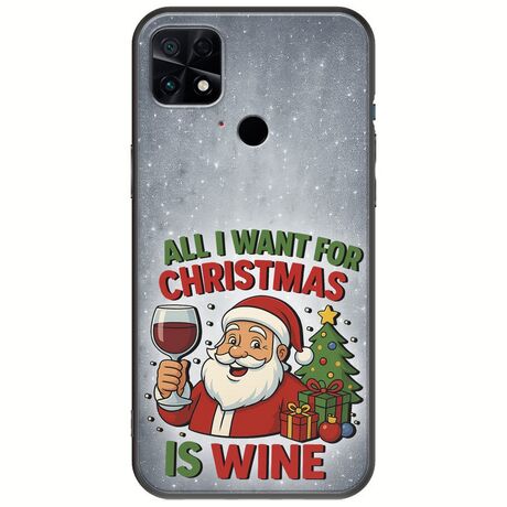 All I Want For Christmas Is - Wine Xiaomi Poco C40 Black TPU (Μαύρη Σιλικόνη)
