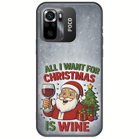 All I Want For Christmas Is - Wine Xiaomi Poco M5s Black TPU (Μαύρη Σιλικόνη)