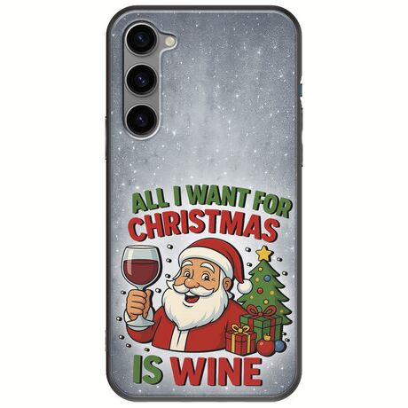 All I Want For Christmas Is - Wine Samsung Galaxy S23 Plus 5G Black TPU (Μαύρη Σιλικόνη)