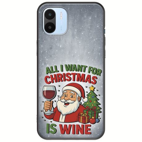 All I Want For Christmas Is - Wine Xiaomi Redmi A2 Black TPU (Μαύρη Σιλικόνη)