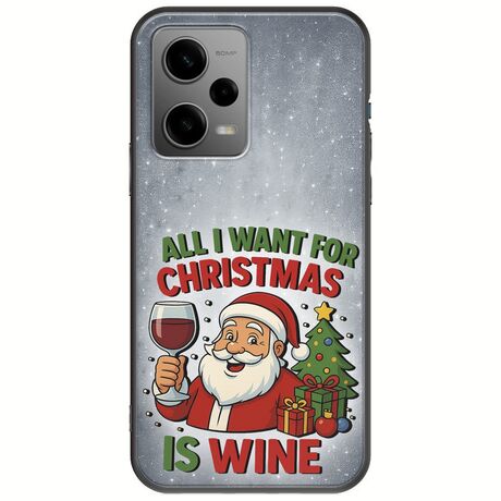 All I Want For Christmas Is - Wine Xiaomi Poco X5 5G Black TPU (Μαύρη Σιλικόνη)