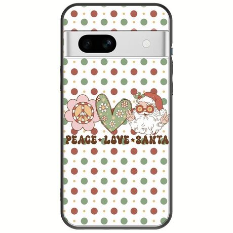 Peace Love Santa Google Pixel 7a 5G Black TPU (Μαύρη Σιλικόνη)