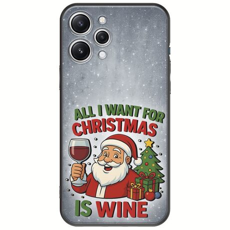 All I Want For Christmas Is - Wine Xiaomi Redmi 12 Black TPU (Μαύρη Σιλικόνη)