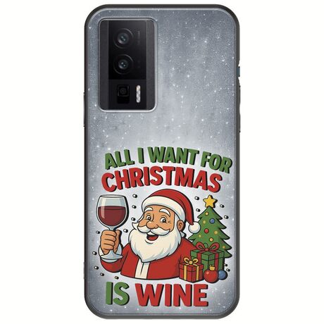 All I Want For Christmas Is - Wine Xiaomi Poco F5 Pro 5G Black TPU (Μαύρη Σιλικόνη)