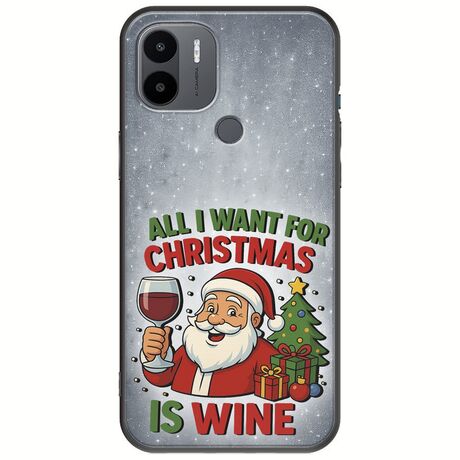 All I Want For Christmas Is - Wine Xiaomi Redmi A1 Plus Black TPU (Μαύρη Σιλικόνη)