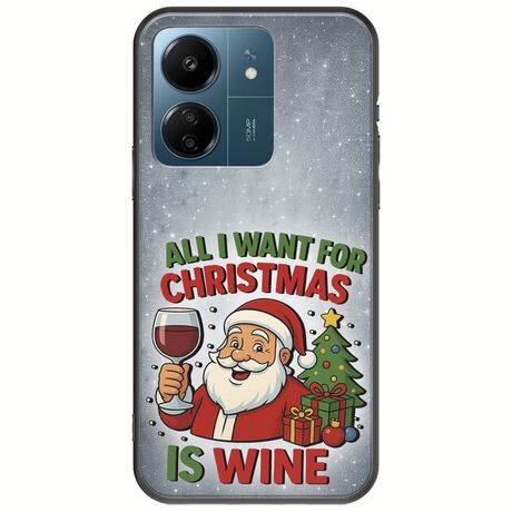 All I Want For Christmas Is - Wine Xiaomi Redmi 13C Black TPU (Μαύρη Σιλικόνη)