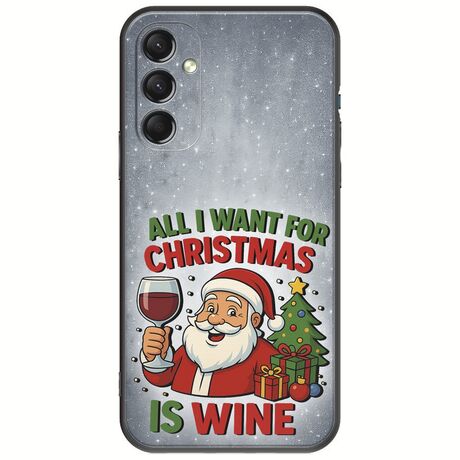 All I Want For Christmas Is - Wine Samsung Galaxy M34 5G Black TPU (Μαύρη Σιλικόνη)