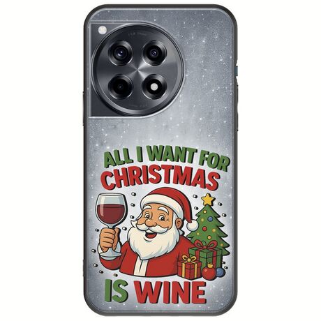 All I Want For Christmas Is - Wine OnePlus 12 5G Black TPU (Μαύρη Σιλικόνη)