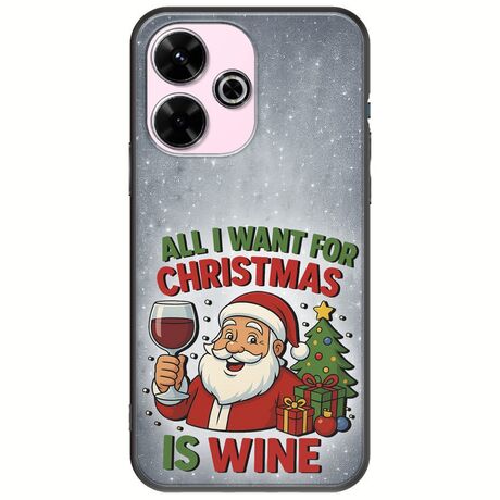 All I Want For Christmas Is - Wine Xiaomi Poco M6 4G Black TPU (Μαύρη Σιλικόνη)