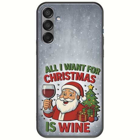 All I Want For Christmas Is - Wine Samsung Galaxy M55 5G Black TPU (Μαύρη Σιλικόνη)