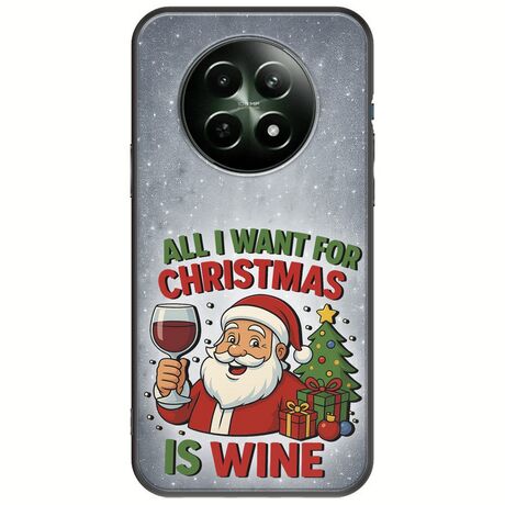 All I Want For Christmas Is - Wine Realme 12x 5G Black TPU (Μαύρη Σιλικόνη)