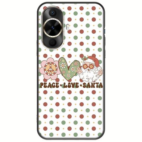 Peace Love Santa Huawei Nova 12s Black TPU (Μαύρη Σιλικόνη)