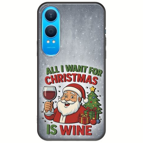 All I Want For Christmas Is - Wine OnePlus Nord CE4 Lite 5G Black TPU (Μαύρη Σιλικόνη)