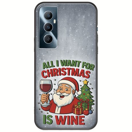 All I Want For Christmas Is - Wine Realme C65 4G Black TPU (Μαύρη Σιλικόνη)