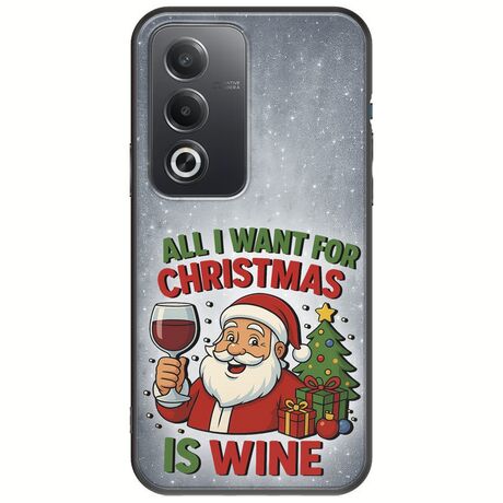 All I Want For Christmas Is - Wine Oppo A80 5G Black TPU (Μαύρη Σιλικόνη)