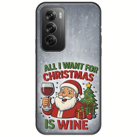 All I Want For Christmas Is - Wine Oppo Reno 12 Pro 5G Black TPU (Μαύρη Σιλικόνη)