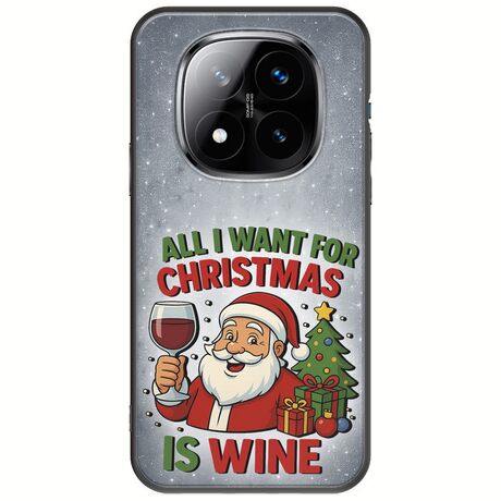 All I Want For Christmas Is - Wine Xiaomi Redmi Note 14 Pro+ 5G Black TPU (Μαύρη Σιλικόνη)