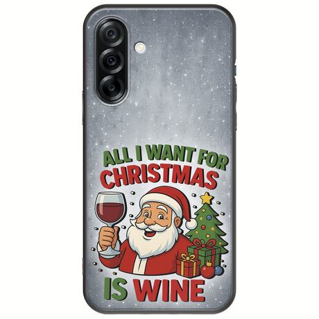 All I Want For Christmas Is - Wine Samsung Galaxy A36 5G  Black TPU (Μαύρη Σιλικόνη)