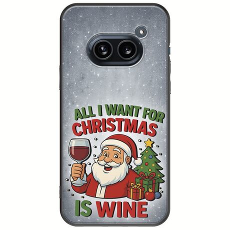 All I Want For Christmas Is - Wine Nothing Phone (2a) 5G Black TPU (Μαύρη Σιλικόνη)