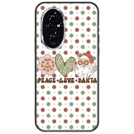 Peace Love Santa Honor 200 5G Black TPU (Μαύρη Σιλικόνη)