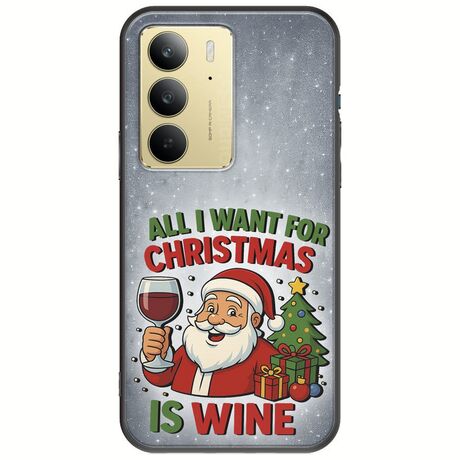 All I Want For Christmas Is - Wine Realme 14x 5G Black TPU (Μαύρη Σιλικόνη)