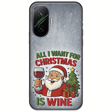 All I Want For Christmas Is - Wine Xiaomi Poco F7 5G Black TPU (Μαύρη Σιλικόνη)