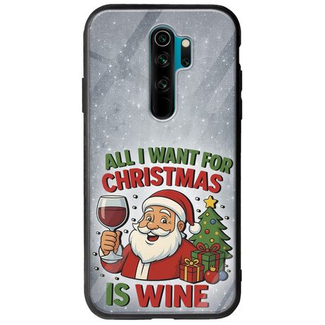 All I Want For Christmas Is - Wine Xiaomi Redmi Note 8 Pro Groove TPU (Tempered Glass και TPU)