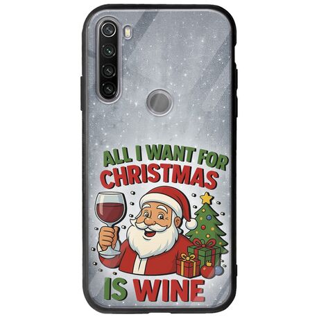 All I Want For Christmas Is - Wine Xiaomi Redmi Note 8T Groove TPU (Tempered Glass και TPU)