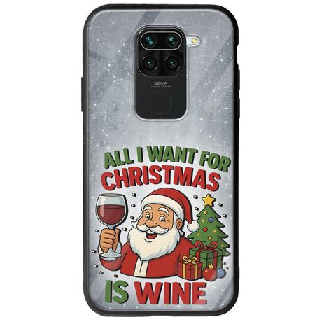 All I Want For Christmas Is - Wine Xiaomi Redmi Note 9 Groove TPU (Tempered Glass και TPU)