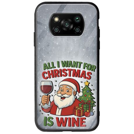 All I Want For Christmas Is - Wine Xiaomi Poco X3 NFC / X3 Pro Groove TPU (Tempered Glass και TPU)