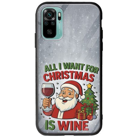 All I Want For Christmas Is - Wine Xiaomi Redmi Note 10 / 10s Groove TPU (Tempered Glass και TPU)