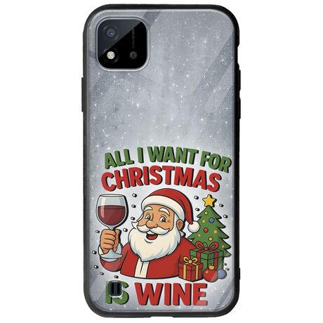 All I Want For Christmas Is - Wine Realme C11 2021 Groove TPU (Tempered Glass και TPU)