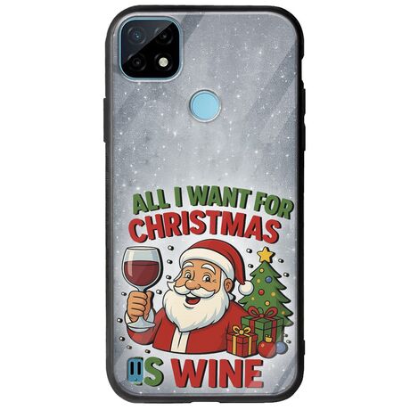 All I Want For Christmas Is - Wine Realme C21Y / Realme C25Y Groove TPU (Tempered Glass και TPU)