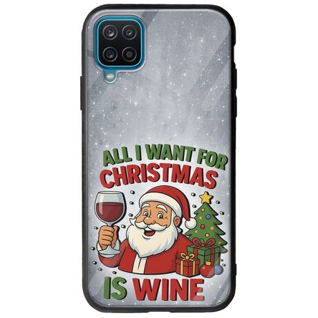 All I Want For Christmas Is - Wine Samsung Galaxy M12 Groove TPU (Tempered Glass και TPU)