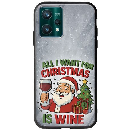 All I Want For Christmas Is - Wine Realme 9 5G Groove TPU (Tempered Glass και TPU)