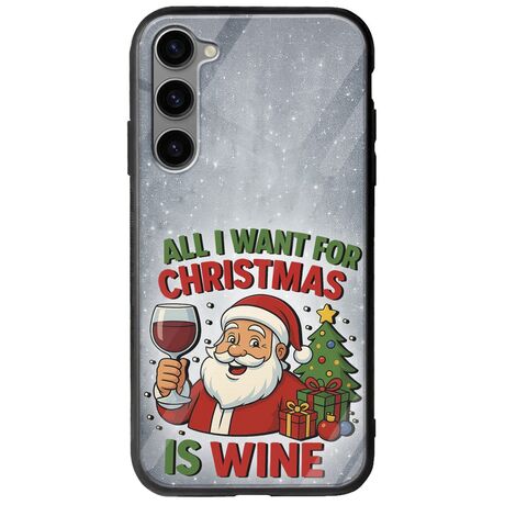 All I Want For Christmas Is - Wine Samsung Galaxy S23 Plus 5G Groove TPU (Tempered Glass και TPU)