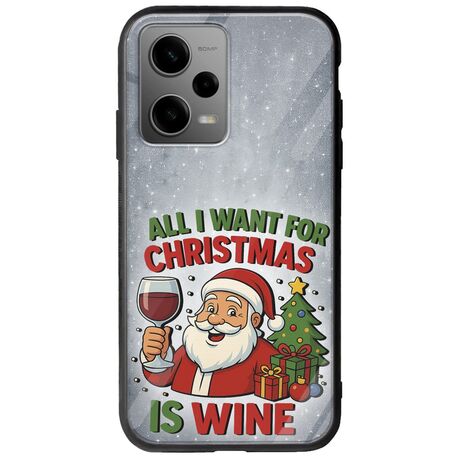 All I Want For Christmas Is - Wine Xiaomi Redmi Note 12 5G Groove TPU (Tempered Glass και TPU)