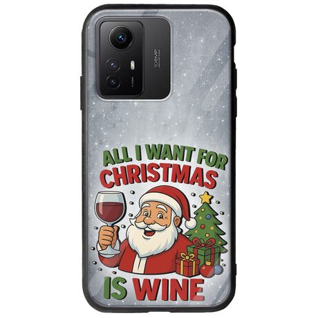 All I Want For Christmas Is - Wine Xiaomi Redmi Note 12S Groove TPU (Tempered Glass και TPU)