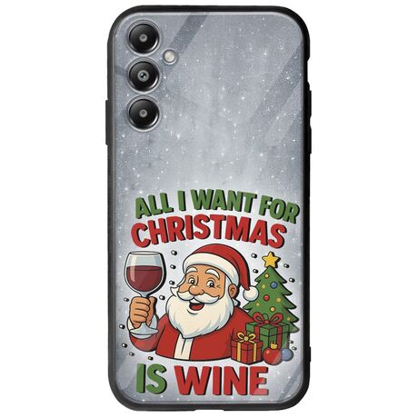 All I Want For Christmas Is - Wine Samsung Galaxy A05s Groove TPU (Tempered Glass και TPU)