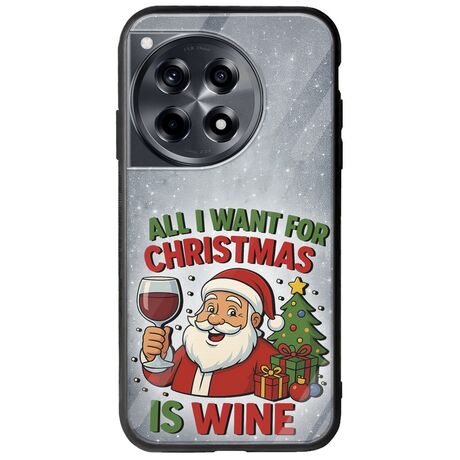 All I Want For Christmas Is - Wine OnePlus 12 5G Groove TPU (Tempered Glass και TPU)